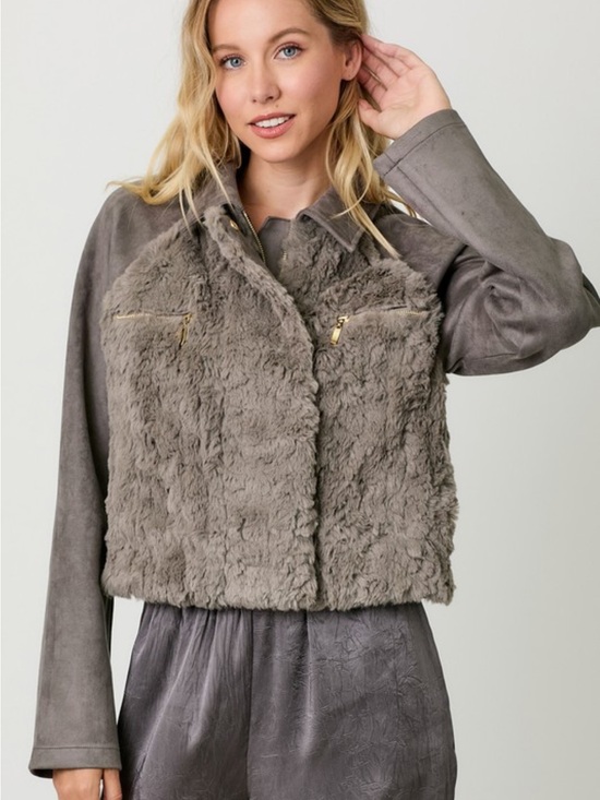 Mystree Jackets & Blazers - Faux Fur Jacket